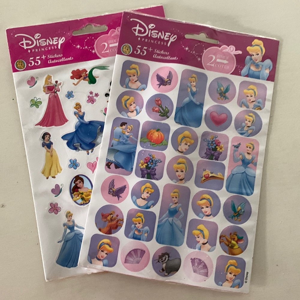 🌸. Princess stickers 2 sheets per order
